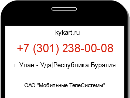 Информация о номере телефона +7 (301) 238-00-08: регион, оператор