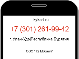 Информация о номере телефона +7 (301) 261-99-42: регион, оператор