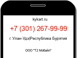 Информация о номере телефона +7 (301) 267-99-99: регион, оператор