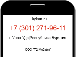 Информация о номере телефона +7 (301) 271-96-11: регион, оператор