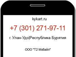 Информация о номере телефона +7 (301) 271-97-11: регион, оператор