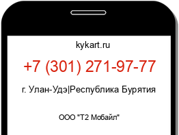 Информация о номере телефона +7 (301) 271-97-77: регион, оператор