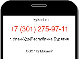 Информация о номере телефона +7 (301) 275-97-11: регион, оператор