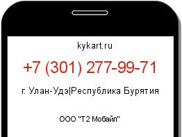 Информация о номере телефона +7 (301) 277-99-71: регион, оператор