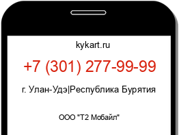Информация о номере телефона +7 (301) 277-99-99: регион, оператор