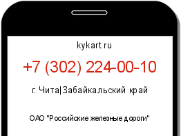 Информация о номере телефона +7 (302) 224-00-10: регион, оператор