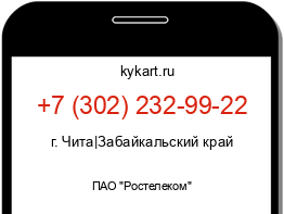 Информация о номере телефона +7 (302) 232-99-22: регион, оператор