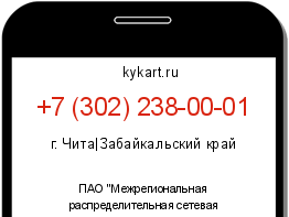 Информация о номере телефона +7 (302) 238-00-01: регион, оператор