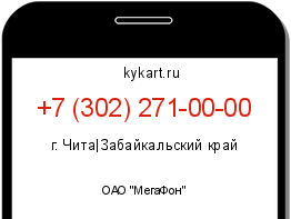 Информация о номере телефона +7 (302) 271-00-00: регион, оператор