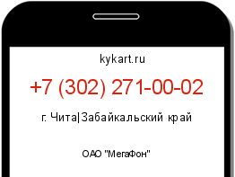 Информация о номере телефона +7 (302) 271-00-02: регион, оператор