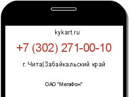 Информация о номере телефона +7 (302) 271-00-10: регион, оператор