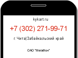 Информация о номере телефона +7 (302) 271-99-71: регион, оператор