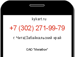 Информация о номере телефона +7 (302) 271-99-79: регион, оператор
