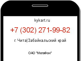 Информация о номере телефона +7 (302) 271-99-82: регион, оператор