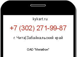 Информация о номере телефона +7 (302) 271-99-87: регион, оператор