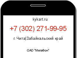 Информация о номере телефона +7 (302) 271-99-95: регион, оператор