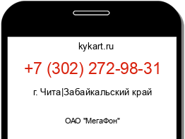 Информация о номере телефона +7 (302) 272-98-31: регион, оператор