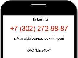 Информация о номере телефона +7 (302) 272-98-87: регион, оператор