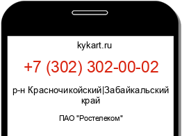 Информация о номере телефона +7 (302) 302-00-02: регион, оператор