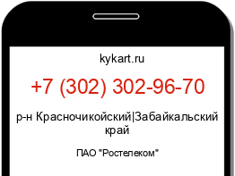 Информация о номере телефона +7 (302) 302-96-70: регион, оператор