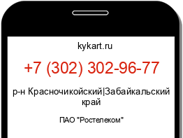 Информация о номере телефона +7 (302) 302-96-77: регион, оператор