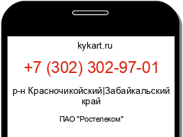 Информация о номере телефона +7 (302) 302-97-01: регион, оператор