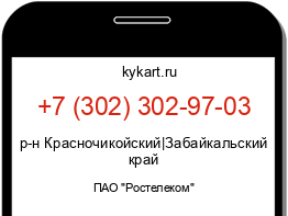 Информация о номере телефона +7 (302) 302-97-03: регион, оператор