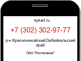 Информация о номере телефона +7 (302) 302-97-77: регион, оператор