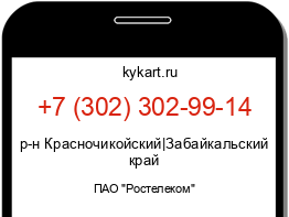 Информация о номере телефона +7 (302) 302-99-14: регион, оператор