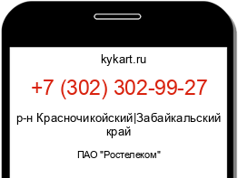 Информация о номере телефона +7 (302) 302-99-27: регион, оператор