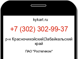 Информация о номере телефона +7 (302) 302-99-37: регион, оператор