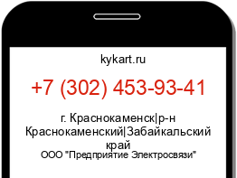 Информация о номере телефона +7 (302) 453-93-41: регион, оператор