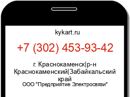 Информация о номере телефона +7 (302) 453-93-42: регион, оператор