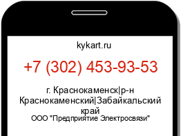 Информация о номере телефона +7 (302) 453-93-53: регион, оператор