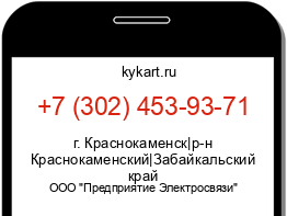 Информация о номере телефона +7 (302) 453-93-71: регион, оператор