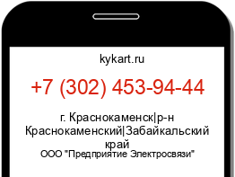 Информация о номере телефона +7 (302) 453-94-44: регион, оператор