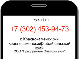 Информация о номере телефона +7 (302) 453-94-73: регион, оператор