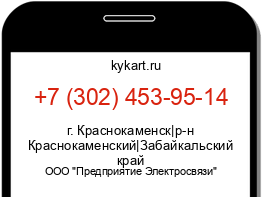 Информация о номере телефона +7 (302) 453-95-14: регион, оператор