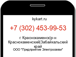 Информация о номере телефона +7 (302) 453-99-53: регион, оператор