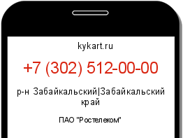 Информация о номере телефона +7 (302) 512-00-00: регион, оператор