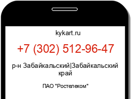 Информация о номере телефона +7 (302) 512-96-47: регион, оператор