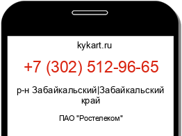 Информация о номере телефона +7 (302) 512-96-65: регион, оператор