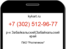 Информация о номере телефона +7 (302) 512-96-77: регион, оператор