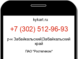 Информация о номере телефона +7 (302) 512-96-93: регион, оператор