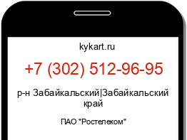 Информация о номере телефона +7 (302) 512-96-95: регион, оператор