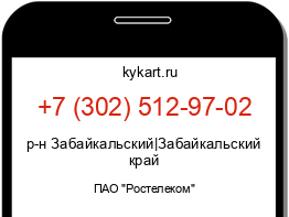 Информация о номере телефона +7 (302) 512-97-02: регион, оператор