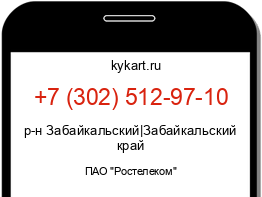 Информация о номере телефона +7 (302) 512-97-10: регион, оператор