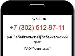 Информация о номере телефона +7 (302) 512-97-11: регион, оператор