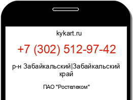 Информация о номере телефона +7 (302) 512-97-42: регион, оператор