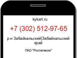 Информация о номере телефона +7 (302) 512-97-65: регион, оператор